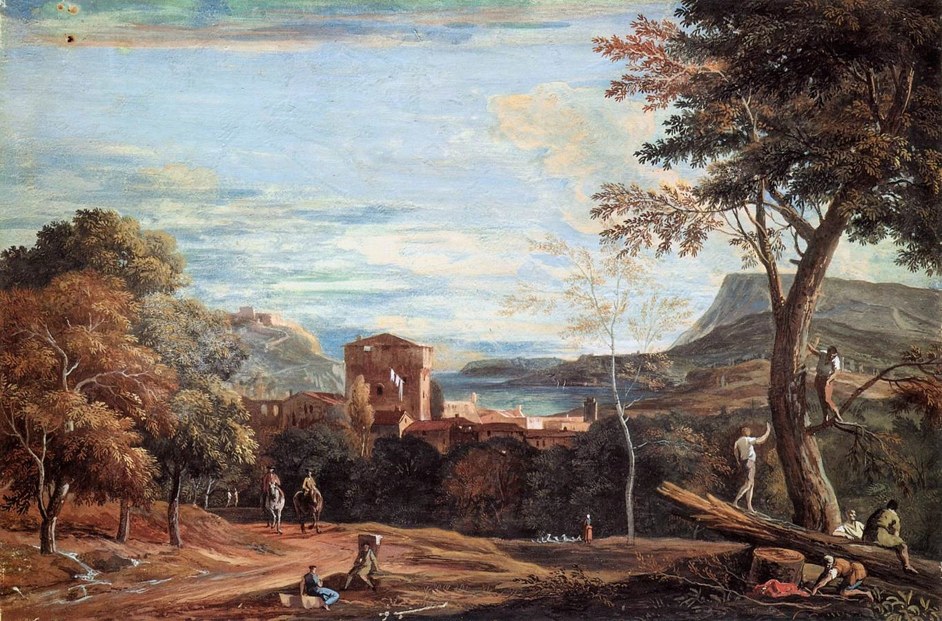 Paesaggio con taglialegna e due cavalieri - Gallerie dell'Accademia, Venezia